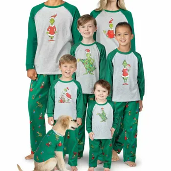 Familia Crăciun Potrivire Seturi de Pijamale de Craciun Tinutele Pijamale Pijamale Pijamale Elf Homewear Cadou pentru Familie Navidad