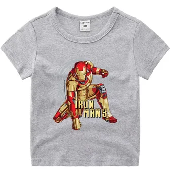 Disney benzi Desenate Marvel Avenger T-shirt pentru Copii Costum de super-Erou Iron Man T Shirt Vara Băiat Nou Teuri Topuri Copii Haine de Fata