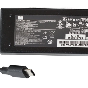 Original 45W USB de Tip C AC Adaptor de Alimentare pentru HP Spectre 12-a000 x2 13-v000 Încărcător de Laptop TPN-CA01 918337-002 844205-850 15V 3A