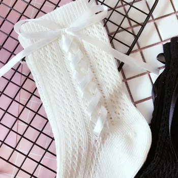 Japoneze Lolita bandaj de bumbac șosete tubulare mici, sexy panglică arc gramada șosete Coreea dulce șosete