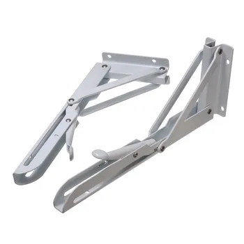 2 buc/set Triunghiulara de Pliere Suport de Metal de Presă Prinde Suport Bench Masă de Raft Pliere Suport
