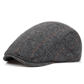 2019 noua moda cu dungi stil bereta în aer liber, toamna și iarna cald pălărie bărbați și femei universal pălării sălbatice berete