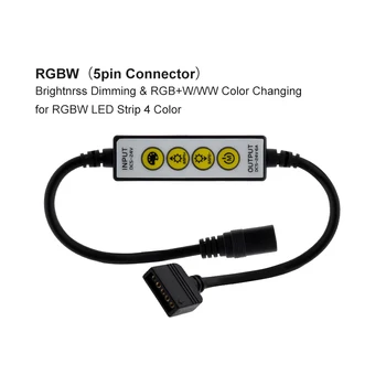New Sosire Benzi cu LED-uri 4Key Controler de Culoare Unică / Dublă White / RGB / RGBW / RGB+CCT Benzi cu LED-uri de Control.