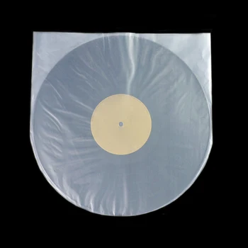 FIERBINTE 50Pcs de 12 țoli Antistatic Capacul de Plastic Interior Mâneci Geanta pentru LP Vinil Muzica Record NDS