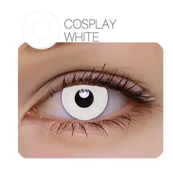 2 buc/Pereche Cosplay Lentile de Contact Colorate pentru Ochi negru Lentile de Contact Cosmetice Culoarea Ochilor Anual Folosi de Halloween Cosplay