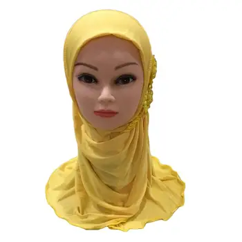 Noi Muslim Copii Fete Hijab Islamice Arabe Școală articole pentru acoperirea capului Underscarf Eșarfă Folie Văl Complet Acoperi Rugăciune Pălărie Accesorii 2-7Y