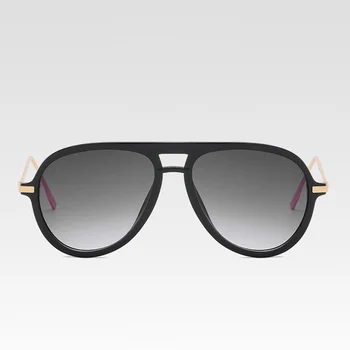 Noul Retro Clasic Barbati Pilot ochelari de Soare Femei Supradimensionat Rotund Ochelari de Soare Gradient de Conducere Ochelari de Oameni zonnebril femei UV400