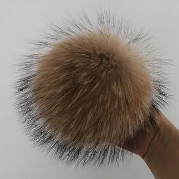 20 Buc/Lot de Animale Naturale Hairball Pălărie Minge Pom Pom Manual DIY Mare ghem de Păr, en-Gros de Cap Accesorii PomPom Cu Catarama