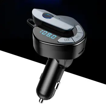 V8 Auto FM Transmițător Bluetooth Cu setul cu Cască căști MP3 Player Potrivit Pentru Toate Dispozitivele, Cum ar fi Pentru Android Și IPhone