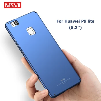 P9 Lite Caz Acoperire Msvii Slim Mată Coque Pentru Huawei P9 Lite 2017 Caz Greu PC Cover Pentru Huawei P9 Lite 2017 Cazuri de Telefon
