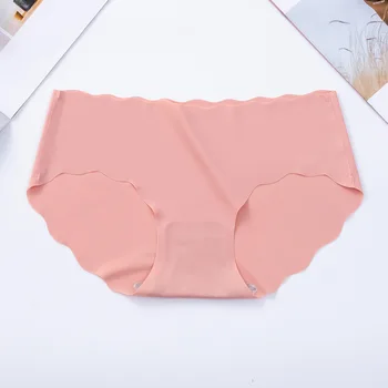 Chilotei Pentru Femei fără Sudură Pantalon Set Solid Invizibil Lenjerie Sexy Talie Joasa Boxeri Femei Chiloti Lenjerie Dropship 3 Buc