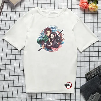 Băieți și Fete Tee Topuri de Vara T-shirt Anime Demon Slayer Cămașă de Moda cu Maneci Scurte Tricou Moale și Casaul