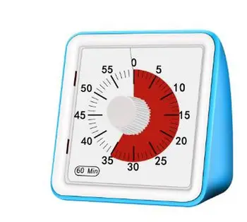 1 Buc 60 de Minute Visual Analog Timer Tăcut Ceas Numărătoarea inversă Instrument de Gestionare a Timpului Pentru Copii Adulți în condiții de Siguranță Durabil MJ72505