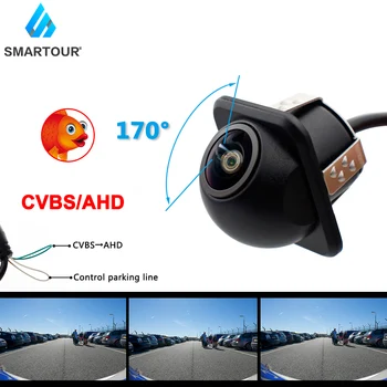 Smartour 1280*1080P Viziune de Noapte Obiectiv Fisheye Vehicul Inversă Backup retrovizoare AHD CVBS Camera Pentru Android DVD Monitor