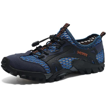 Non-alunecare de Vara Respirabil Drumeții Pantofi Barbati piele de Căprioară Plasă Adidasi de Trekking Rapid-uscat Pantofi de Apă în aer liber, Alpinism Pantofi