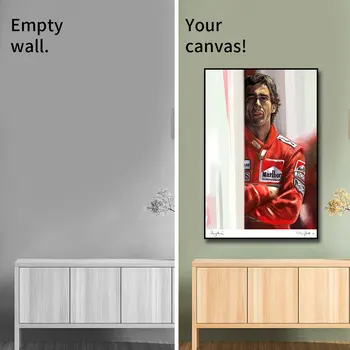 Ayrton Senna Poster Canvas Tablou Print Nordic Cameră Decor De Perete De Arta Imagine Pentru Camera De Zi Acasă Decorare Fara Rama