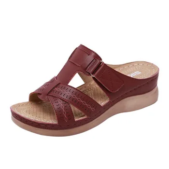 Femei Vara sandale Sandale Confortabile Moale Premium Ortopedice Tocuri Joase Sandale de Mers pe jos de Dropshipping Toe Corector de Perna