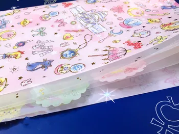 Anime Sailor Moon 4A Hârtie Fișier Elevii Folder de Test Papetărie Tsukino Usagi Cosplay Figura de Acțiune de Desene animate Titularul Cadou