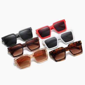 WOENFEL Moda Dreptunghi ochelari de Soare Brand de Lux pentru Femei Ochelari de Soare Piața de Epocă Retro Cadru Mare Designer de Ochelari de Călătorie