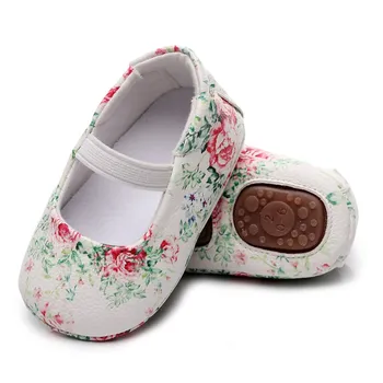 Baby Pantofi de Copil Pu dă-i Pantofi Copii Tipărite Cauciuc Greu de Pantofi Talpa Non-alunecare Pantofi Banda Elastica Pantofi pentru Sugari Copil Pantofi Fete