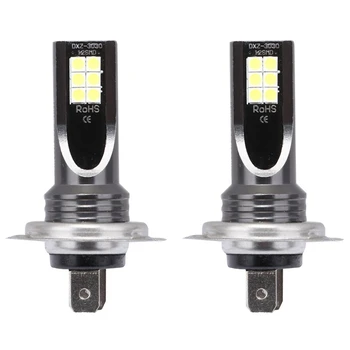 Masina de LED-uri care Rulează Lumina de Ceata Benzi Auto Lampa de Becuri Auto H7 LED-uri Faruri 110W 30000LM 6000K Conversie