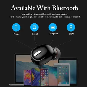 Sport Cască Mini set cu Cască Bluetooth Unilaterale Stereo Singură Ureche Dopuri de urechi Bluetooth 5.0 HIFI Wireless Stereo Bass Greu
