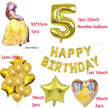 1 set frumoasa si ia Balon de Folie 32inch Număr de Baloane din Latex Tort copii 1 2 3 Petrecerea de Ziua de Decorare pentru Copii Jucărie Globos