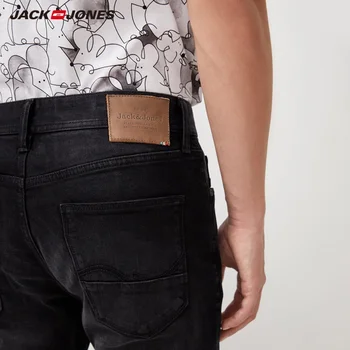 JackJones Bărbați Vintage Streetwear Gaură Conică Casual, Blugi Negri| 220132546