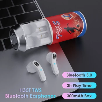 Sport rezistent la apa H35T Wireless Casti Creative Pot Forma Căști TWS Wireless Bluetooth Căști Muzică în Căști