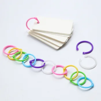 500Pcs volante Inele de Plastic de Notebook-uri DIY Obligatoriu Inel Pentru Album Manualul de Deschidere Liant Hoop Școală Memo Pad Card de Cerc