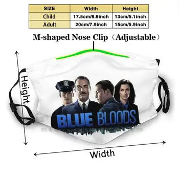 Blue Bloods. Imprimare Reutilizabile Pm2.5 Filtru DIY Gura Masca Copii Blue Bloods Tom Selleck Frank Reagan Blue Bloods Serie de Poliție Nou