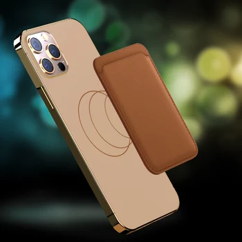 Magnetice de Caz Pentru iPhone 12 Mini Bag Cardul Magnetic de Adsorbție Portofel Titularul Cardului Pentru Apple 12 Pro Max Cazul Magsafe