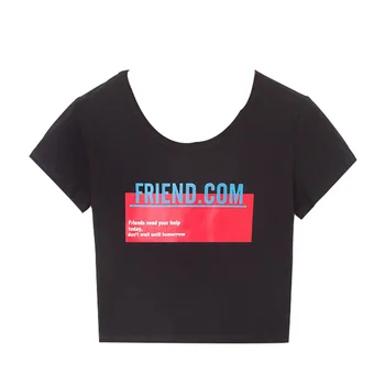 Femei Prieteni de Imprimare T-shirt Doamnelor Scrisoare Top cu Maneci Scurte Moda O-neck Tricou de Bumbac T-Shirt pentru Femei Tricou Femei Fete