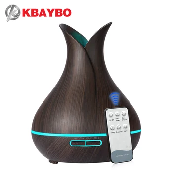 KBAYBO 400ml electric cu Ultrasunete umidificator de Aer Aroma de Ulei Esential Difuzor Lemnului purificator de ceață filtru de lumină LED-uri pentru acasă