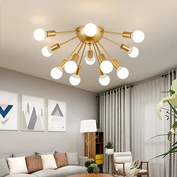 Moderne LED Lumini Plafon de Aur iluminat Camera de zi Dormitor Creative Acasă Corpuri de Iluminat Lampă de Tavan AC110V/220V Transport