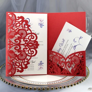 10buc Elegant Tăiat cu Laser Invitatie de Nunta Carte de vizită de Felicitare Personaliza Cu invitației de Nuntă Dcoration Consumabile Partid