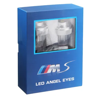 2BUC Angel Eyes LED-uri Lumini de poziție LED Inel Bec Kituri Far Nici o Eroare pentru BMW Seria 5 E60 E61 528i 535i LCI