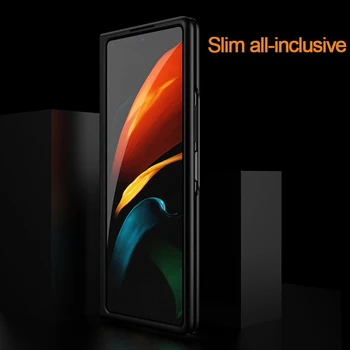 De lux Ultra subțire Caz Pentru Samsung galaxy Z Fold 2 5G Caz Mat Plastic Dur Slim Caz Telefon Complet de Protecție Capacul din Spate