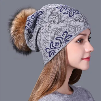 Xthree china bule și stil alb de lână Tricotate Pălărie de iarnă pentru Femei Beanie Chelioși Cald Feminin Gravity Falls Capac Gorros
