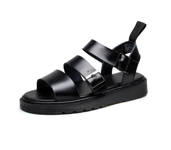 2020 Bărbați Martins Pantofi de Vara Nou Stil în aer liber, Non-alunecare Respirabil Bărbați Tendință de Moda Negru Pantofi de Plaja si Sandale Casual Barbati