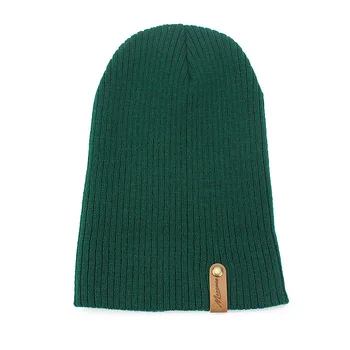 Toamna Iarna Femei Barbati Unisex Tricotate Skuilles Căciuli Capace De Pălării Solid Verde Negru Alb Tata Pac Cagulă Pe Cap Pălăria