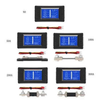 Capacitatea bateriei Monitor Tester Tensiune Curent Rezistență Capacitate Watt Putere Contor de Energie 0-200V 50A/100A/200A/300A