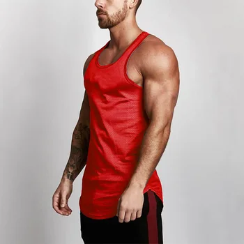 Marca Gol Culturism Stringer Topuri Rezervor Plasă de Sport Tanktop de Fitness, Săli de sport Bărbați Îmbrăcăminte Musculare tricouri fără Mâneci