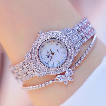 Ceas Elegant Pentru Femei Brățară Ceas De Argint Top Brand De Lux Cristal De Diamant Doamnelor Încheietura Ceasuri Pentru Femei Rochie Ceas Cadou 2020