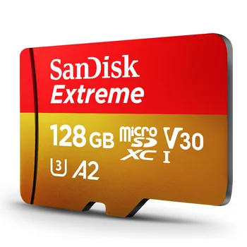 SanDisk Extreme Transport Gratuit Card Micro SD U3 A2 Card de Memorie de 32GB, 64GB, 128GB, 256GB TF Card pentru Camera Drone cartao de memoria