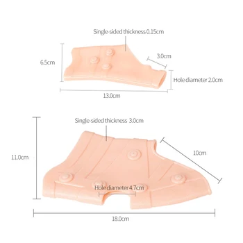 Terapia magnetică Silicon Încheietura Genunchiului Set de garnituri de Silicon toc Mâneci Ahile Tendinita Tendonului Mainii, Genunchi Proteză de Picior de Îngrijire Instrument