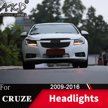 Lampă de cap Pentru Chevrolet Cruze 2009-2016 Faruri de Ceata Lumini de Zi de Funcționare Lumina DRL H7 LED Bi Xenon Bec Accesorii Auto