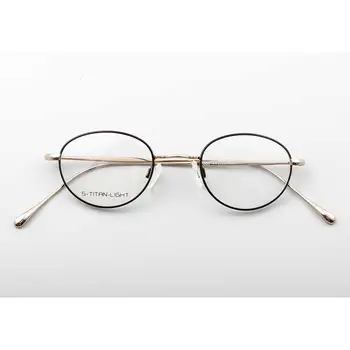 YOUTOP de sex Feminin Rotund Anti-blue Ray din Oțel Inoxidabil ochelari de Barbati Full Rim Metal Oval Ochelari Cadru 7060