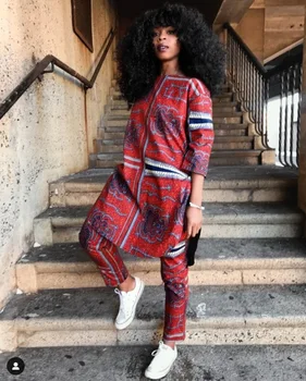 2020 Vânzare Fierbinte Din Africa Rochie Pentru Femei Top Lung Pantaloni Costum Jambiere Pantaloni Ankara Robe Africaine Sexy Si Damele De Dashiki De Imprimare