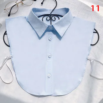 1 BUC Doamnelor Femeile Adulte Detasabila Tricou Rever Guler Fals Modă de Culoare Solidă False Bluza Fulare Accesorii de Îmbrăcăminte